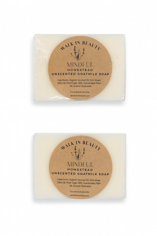 Unscented Handmade Goat Milk Bar Soap